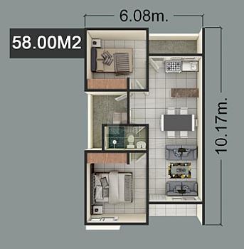 Departamento en Residencial Los Bosques