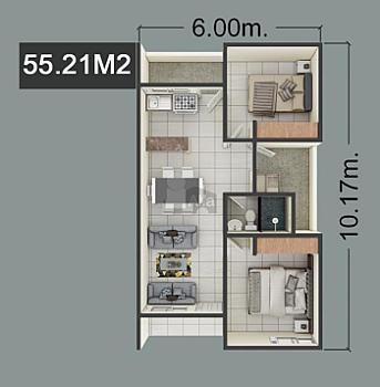 Departamento en Residencial Los Bosques