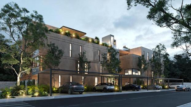 Depto 2 recamaras en Temozon Norte, Mérida, con terraza y piscina privada. PB