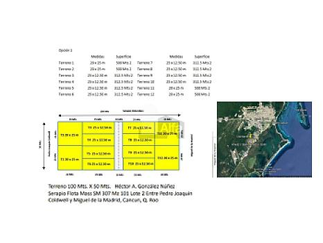 Terreno en Venta en Bonfil, Cancun Quintana Roo  