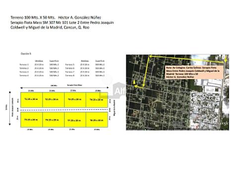Terreno en Venta en Bonfil, Cancun Quintana Roo  
