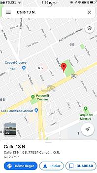 Terreno con construcción en VENTA SMZ 65 Cancun Quintana Roo REHOYADA Av Lopez Portillo y calle 13N