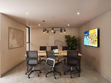 Depto 2 recamaras en Temozon Norte, Mérida, con terraza y piscina privada. PB
