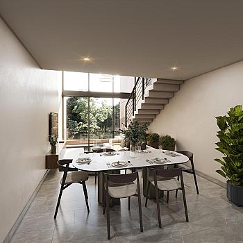 Depto 2 recamaras en Temozon Norte, Mérida, con terraza y piscina privada. PB