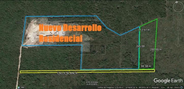 Terreno habitacional 2.6 has, ideal para desarrollo, colinda con desarrollo residencial, en Conkal, 