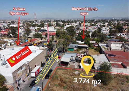 Terreno en venta Ojo de agua Tecámac