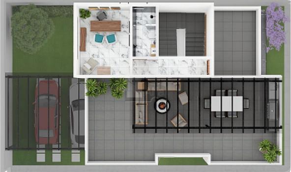 Casa en venta en Metepec con diseño moderno