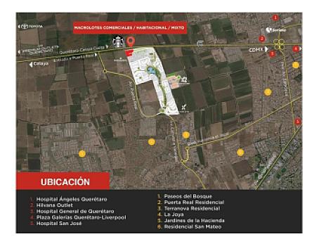 Terreno comercial en sale en Carlota Hacienda Vanegas, Corregidora, Querétaro