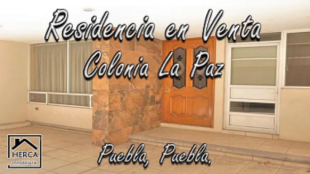 Excelente residencia en venta en Colonia La Paz, en el corazón de Puebla Capital!