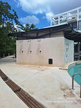 Departamento amplio en Tulum con terraza y jacuzzi en The Waves