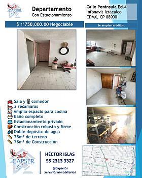 🔥 TU DEPA CON CONEXIÓN TOTAL CON LA CDMX: SEGURIDAD Y SOLIDEZ EN #INFONAVIT #IZTACALCO 🔥🏡