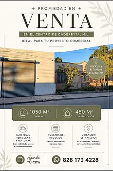 House for sale in downtown Cadereyta N.L