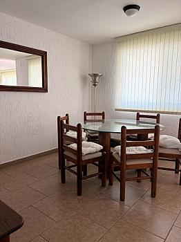 Casa amueblada en renta con jardín