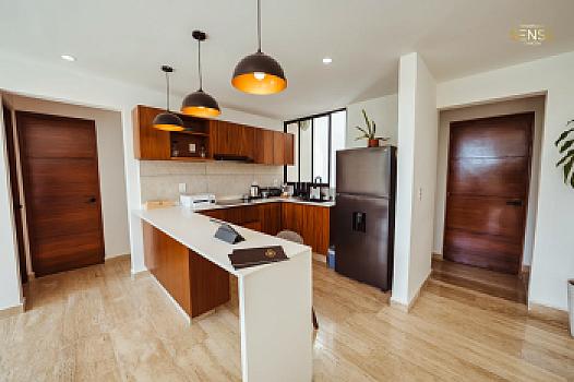 Suite de 2 habitaciones en Residencial Sense Cancún | 65.95 m² + amenidades