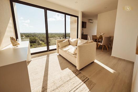 Suite de 2 habitaciones en Residencial Sense Cancún | 65.95 m² + amenidades