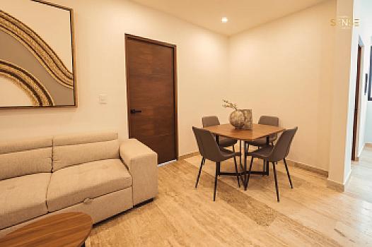 Suite de 2 habitaciones en Residencial Sense Cancún | 65.95 m² + amenidades