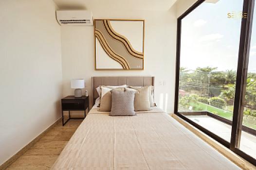Suite de 2 habitaciones en Residencial Sense Cancún | 63.05 m² con amenidades