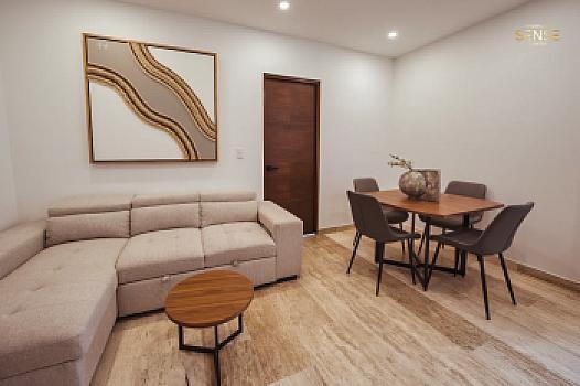 Suite de 2 habitaciones en Residencial Sense Cancún | 63.05 m² con amenidades