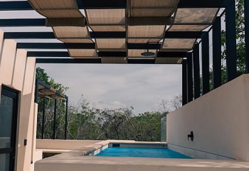 FENOMENAL CASA EN RENTA OJO, Rooftop con alberca privada y área de asador