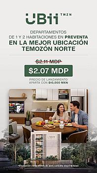 Departamentos en Preventa Temozon Norte Merida