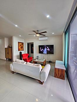 Departamento de 3 recámaras, 3.5 baños con jardín en Aqua Cancún💦