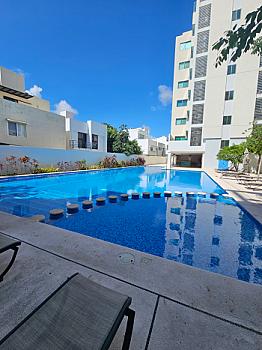 Departamento de 3 recámaras, 3.5 baños con jardín en Aqua Cancún💦