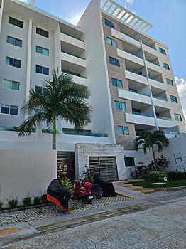 Departamento de 3 recámaras, 3.5 baños con jardín en Aqua Cancún💦