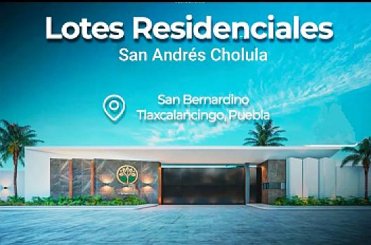 TERRENO RESIDENCIAL EN VENTA EN SAN ANDRES CHOLULA PUEBLA