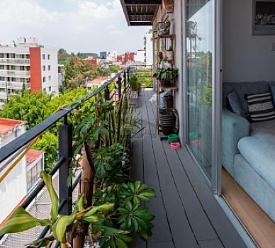 Departamento en venta en la Roma, 64 m² con terraza – Open House sábado 5 de sept.