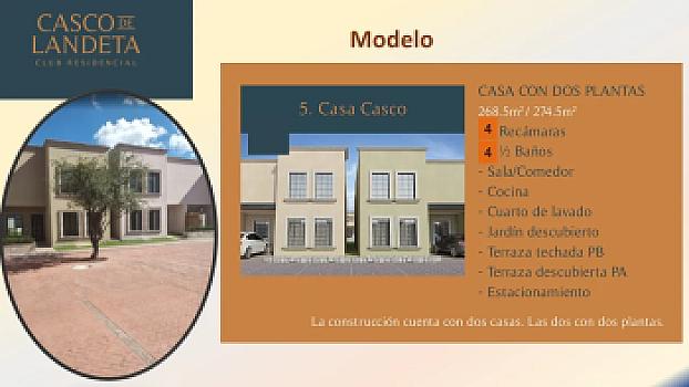 Renta casa en condominio residencial CASCO DE LANDETA