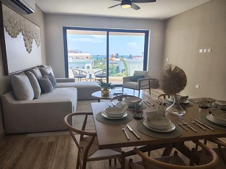 Oceanfront apartment in Puerto Morelos, Riviera Maya