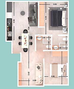 Departamento nuevo en venta, Colonia Independencia. Benito Juárez