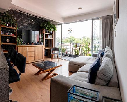 Departamento en venta en la Roma, 64 m² con terraza y opción tipo loft.