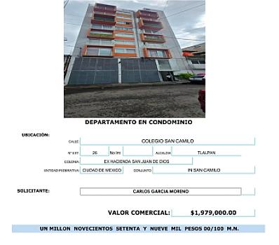Departamento en venta en Tlalpan CDMX