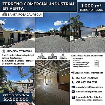 🏭 ¡OPORTUNIDAD ÚNICA DE INVERSIÓN COMERCIAL E INDUSTRIAL EN SANTA ROSA JÁUREGUI! 🏢