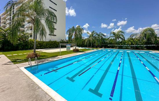 Departamento en venta Nuevo en Residencial Aqua con alberca climatizada y doble filtro de seguridad