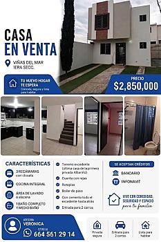 HERMASA CASA EN VIÑAS DEL MAR DE 3 RECAMARAS