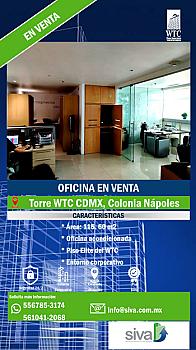 Oficina EN VENTA Piso 42 del WTC ofrece exclusividad y privacidad