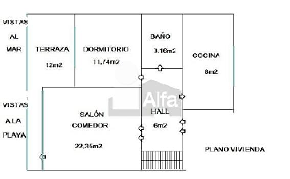 Apartamento en venta en SUANCES PLAYA, Suances, Cantabria