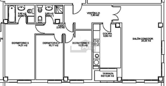 Piso en venta en Avda. Valladolid, Soria, Soria