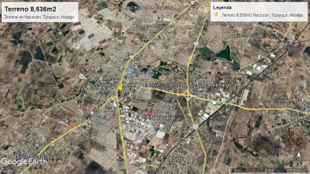 8,636.20 m² land for sale Commercial and residential use with house and warehouse in Tizayuca Hidalgo