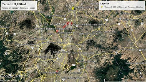 8,636.20 m² land for sale Commercial and residential use with house and warehouse in Tizayuca Hidalgo
