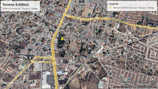 8,636.20 m² land for sale Commercial and residential use with house and warehouse in Tizayuca Hidalgo