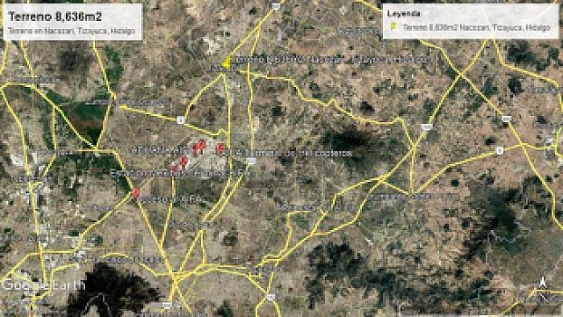 8,636.20 m² land for sale Commercial and residential use with house and warehouse in Tizayuca Hidalgo