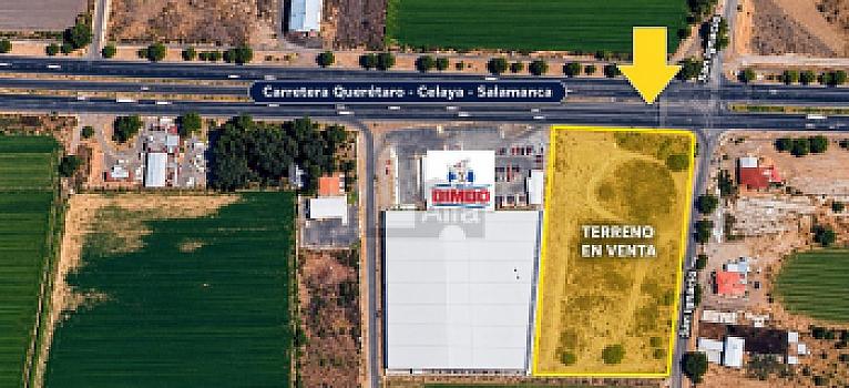 Terreno en venta, a un costado de Bimbo, Celaya