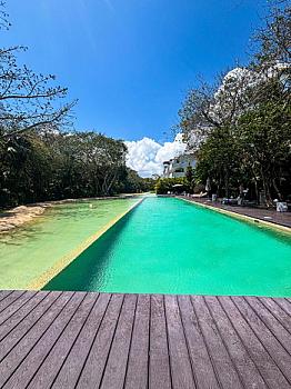 Furnished apartment for rent in Corasol Lorena Ochoa with beach club