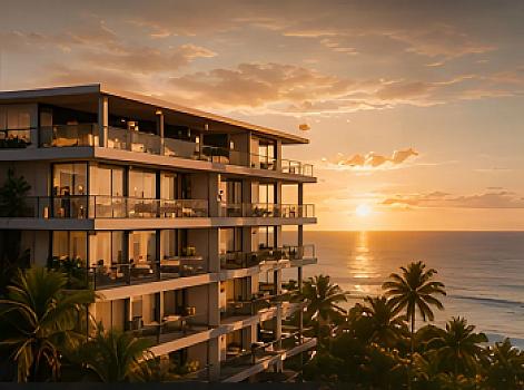 Penthouse excepcional con rooftop privado y vistas panorámicas al Caribe