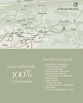 Amanthia: Terrenos residenciales en preventa en zona de alta plusvalía al norte de Mérida