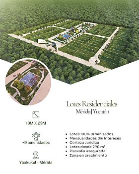 Amanthia: Terrenos residenciales en preventa en zona de alta plusvalía al norte de Mérida