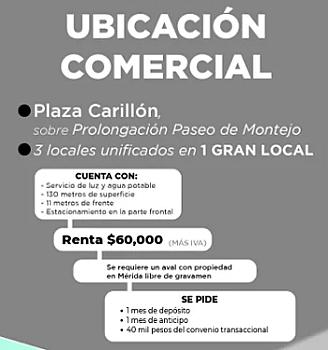Local Comercial Carrillon. Tu próximo negocio en Mérida con la mejor ubicación